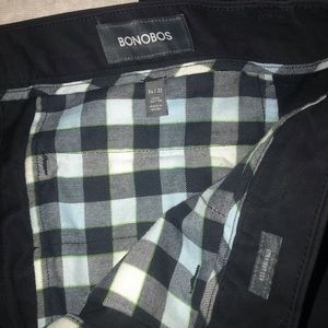 Bonobos 34 x 32 Standard Fit Navy chinos